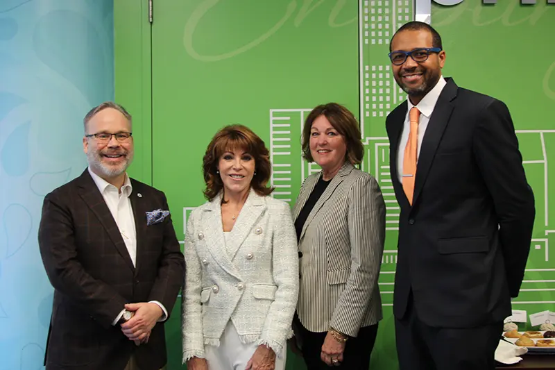 Left to right: Todd Harper, NCUA Chairman, Annette Zimmerman, CEO PrimeWay, Patti Tuma, PrimeWay Board Chair, and Ryan Prillman, PrimeWay Supervisory Committee Chair